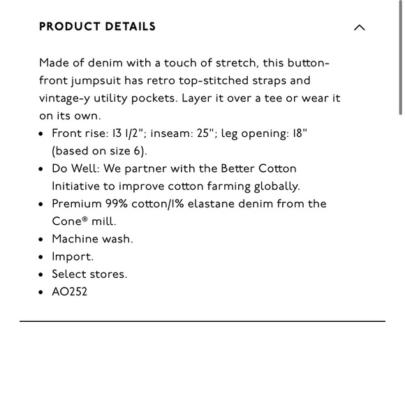 Madewell Stitched Strap Denim Jumpsuit - Picture 3 of 3